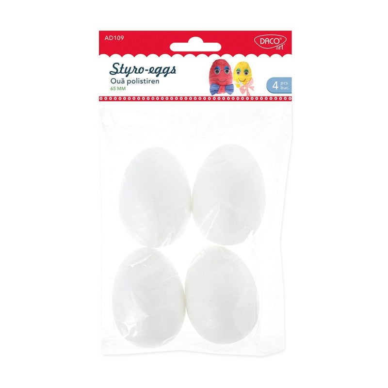 Daco Styro Eggs 65mm x4pcs