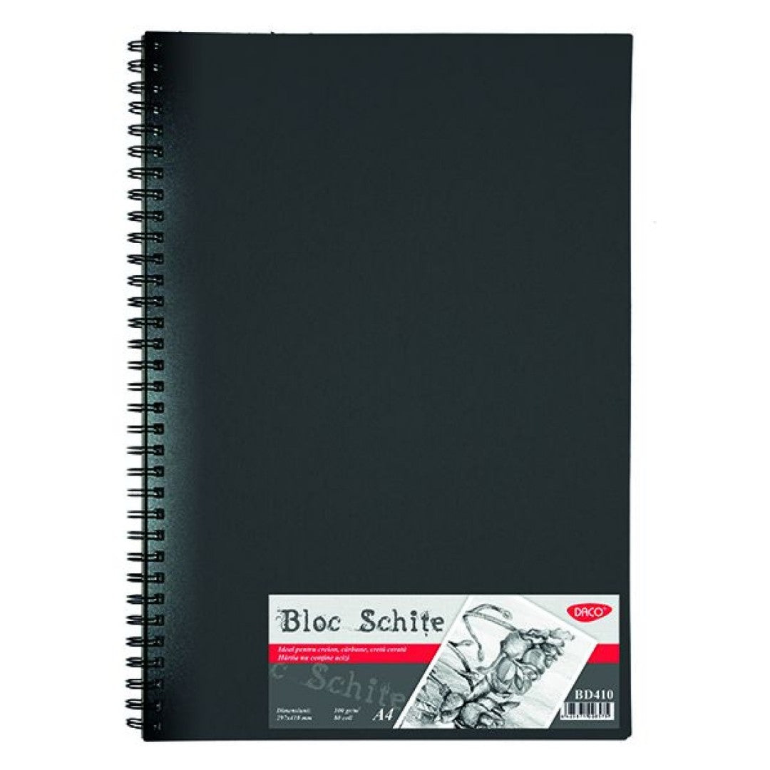 A4 Daco Spiral Sketch Book 100gsm 80 Sheets