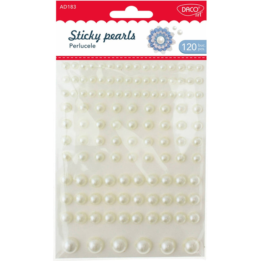 Daco Adhesive Sticky Pearls A Pack Of 120pcs