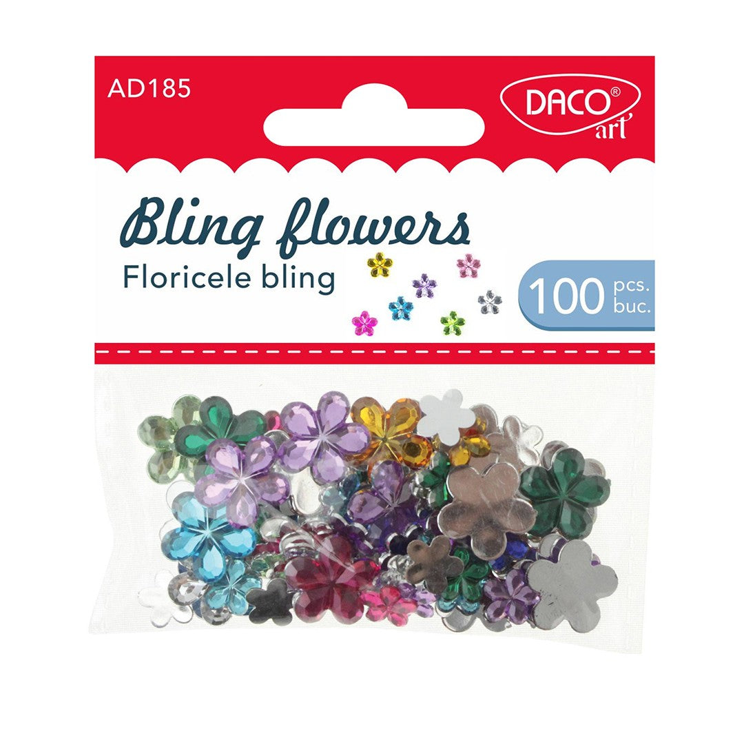 Daco Bling Flowers A Pack Of 100pcs