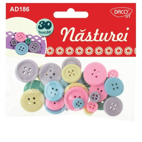 Daco Assorted Pastel Buttons