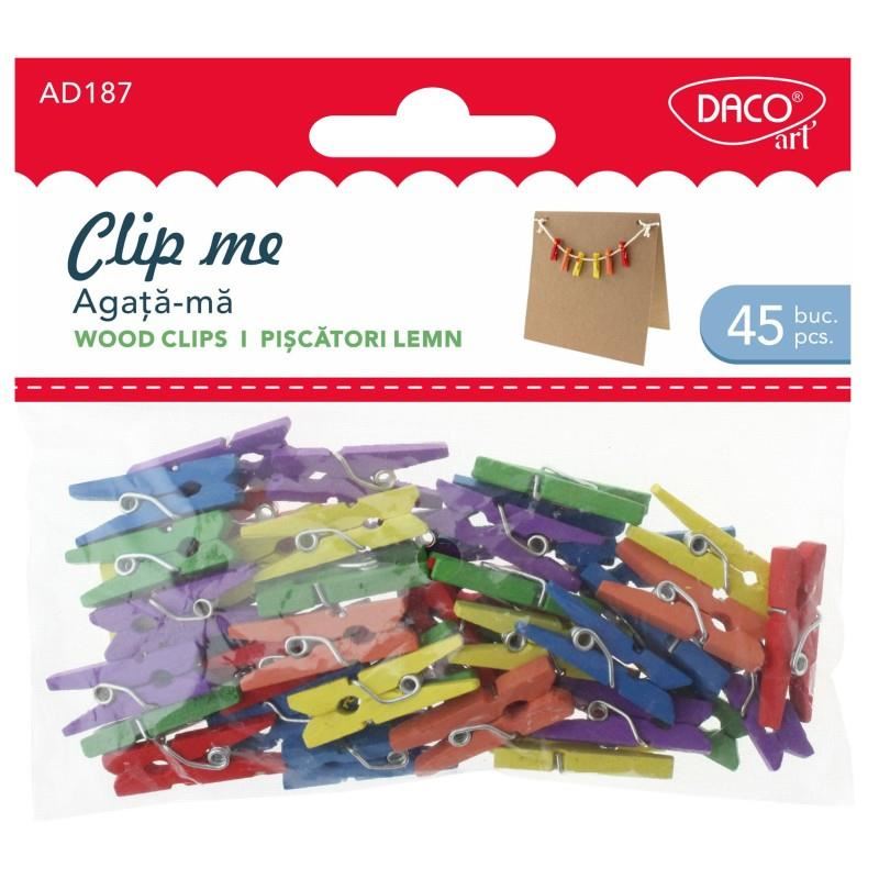 Daco Clip Me Pegs 25x3mm x45pcs