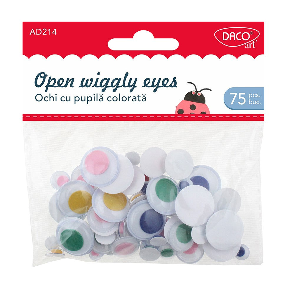 Daco Open Wiggly Eyes A Pack Of 75pcs