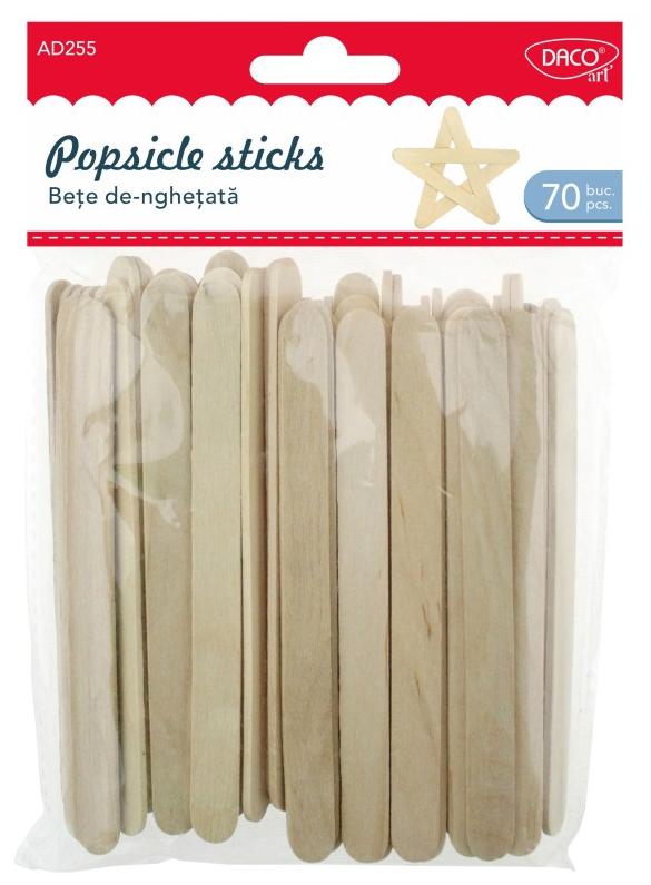 Ice cream wooden sticks 70pcs