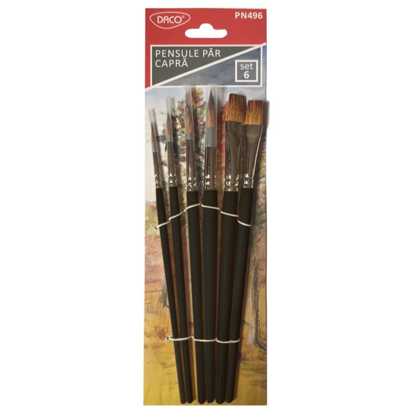 Daco Goat Hair Paint Brush Set