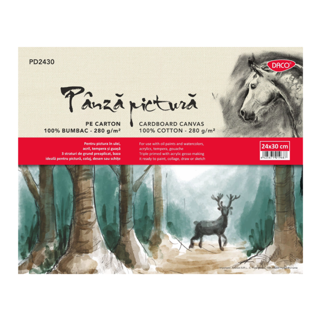 Daco Cotton Cardboard Canvas 280gsm - 24 x 30cm