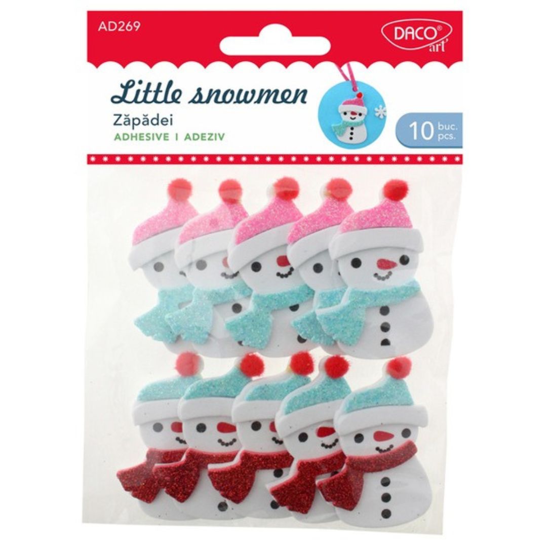 Daco Little Snowmen A Pack Of 10pcs AD269