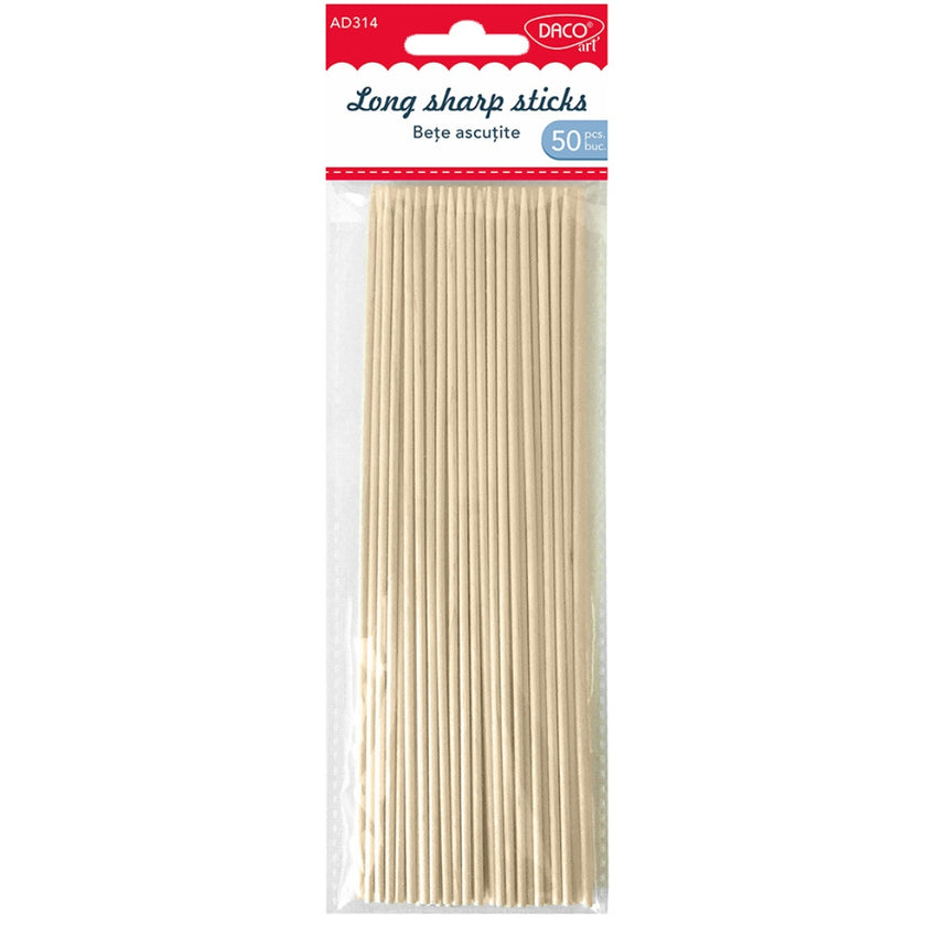 Daco Long Sharp Sticks 20cm A Pack Of 50pcs