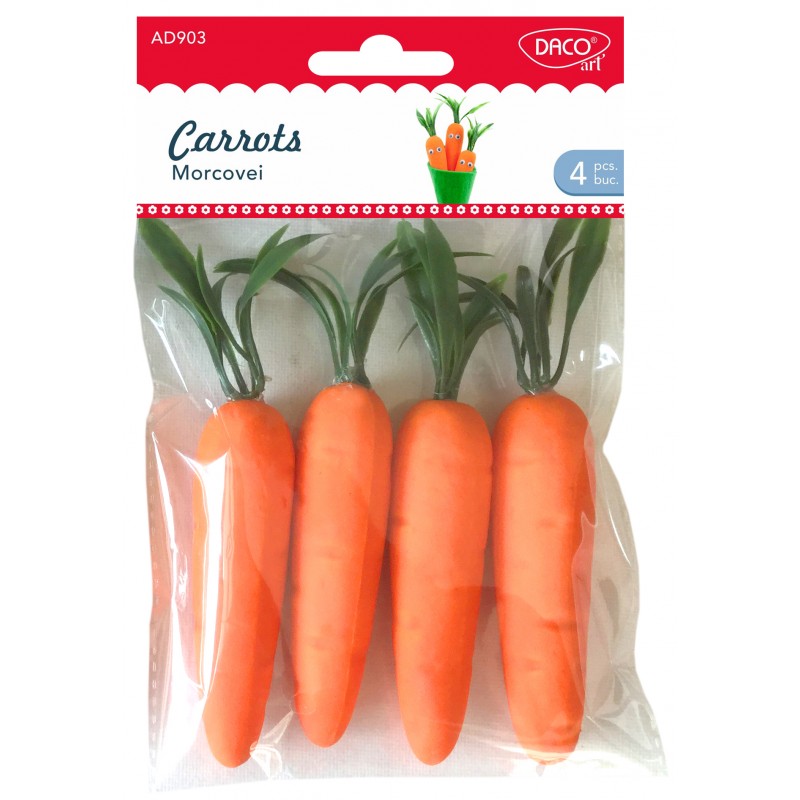 Daco Craft Carrots 12.5cm x4pcs