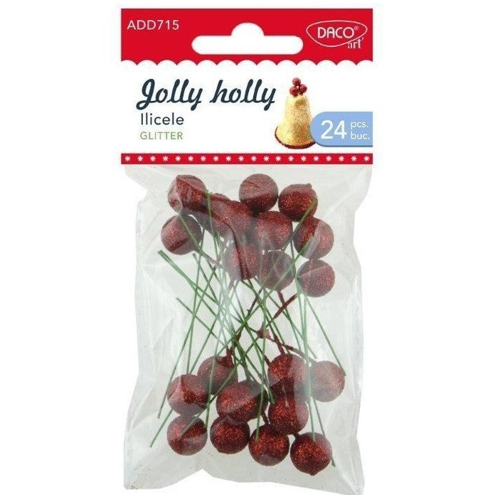 Daco Jolly Holly A Pack Of 24pcs AD715