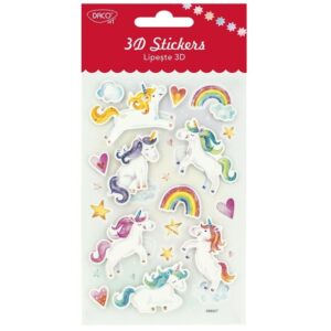 Daco 3D Stickers - Unicorns & Rainbows