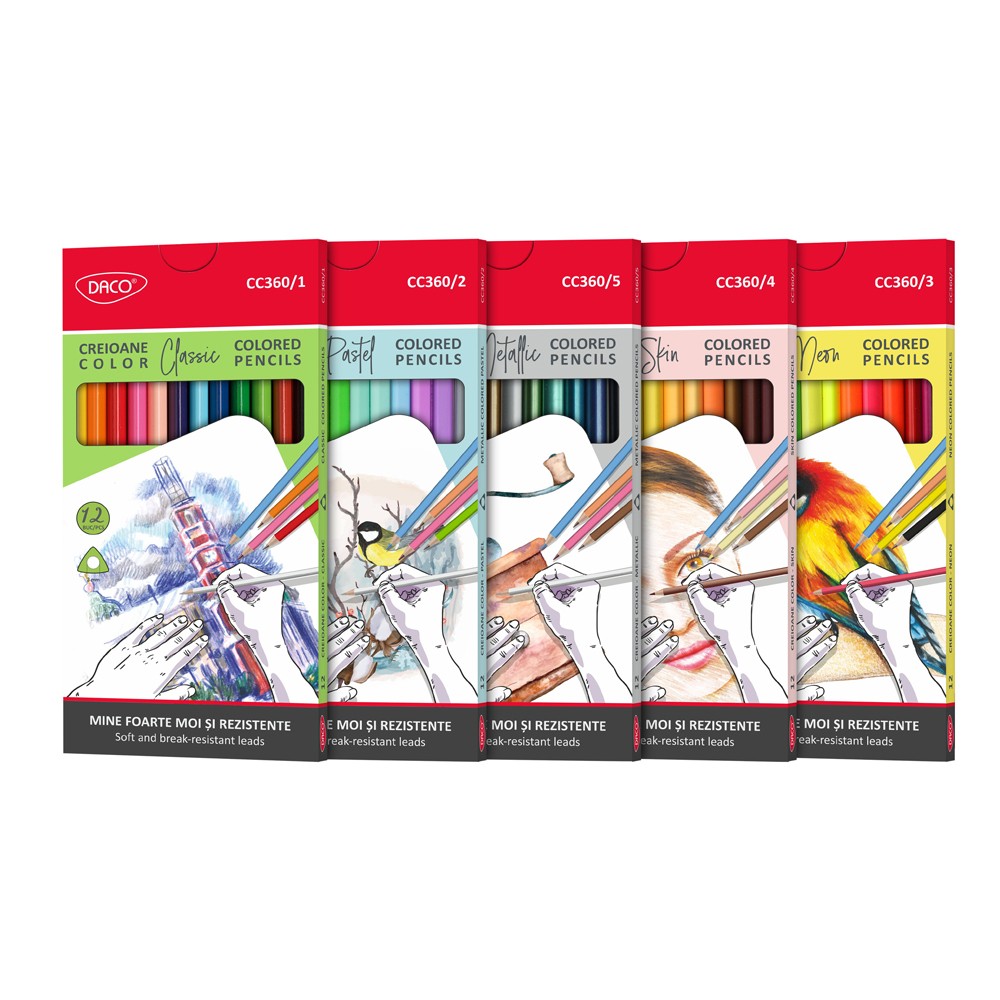 Daco Artistic Me Colour Pencils A Set Of 60pcs