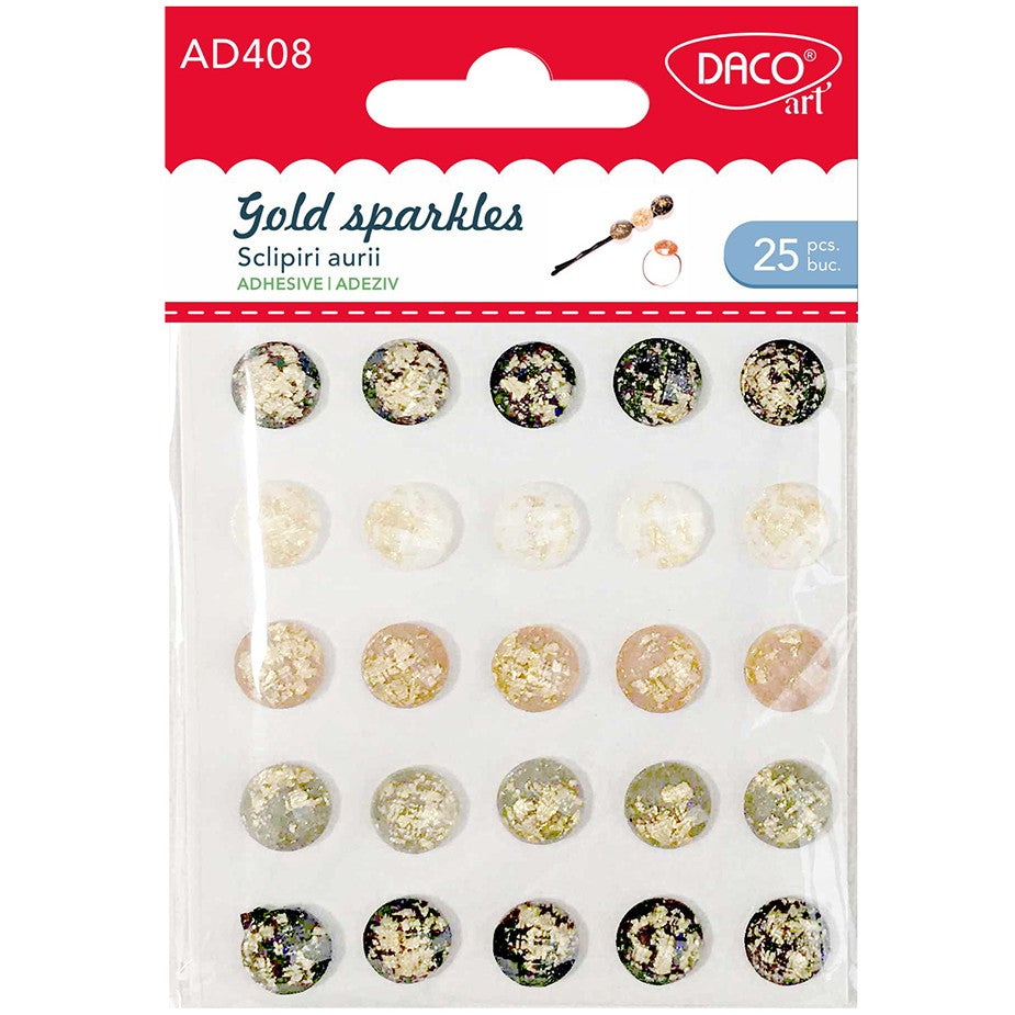 Daco Gold Sparkles A Pack Of 25pcs