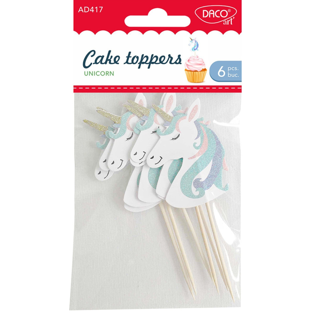 Daco Cake Toppers 10.5cm A Pack Of 6pcs