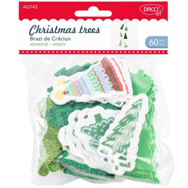 Daco Christmas Trees A Pack Of 60pcs AD743