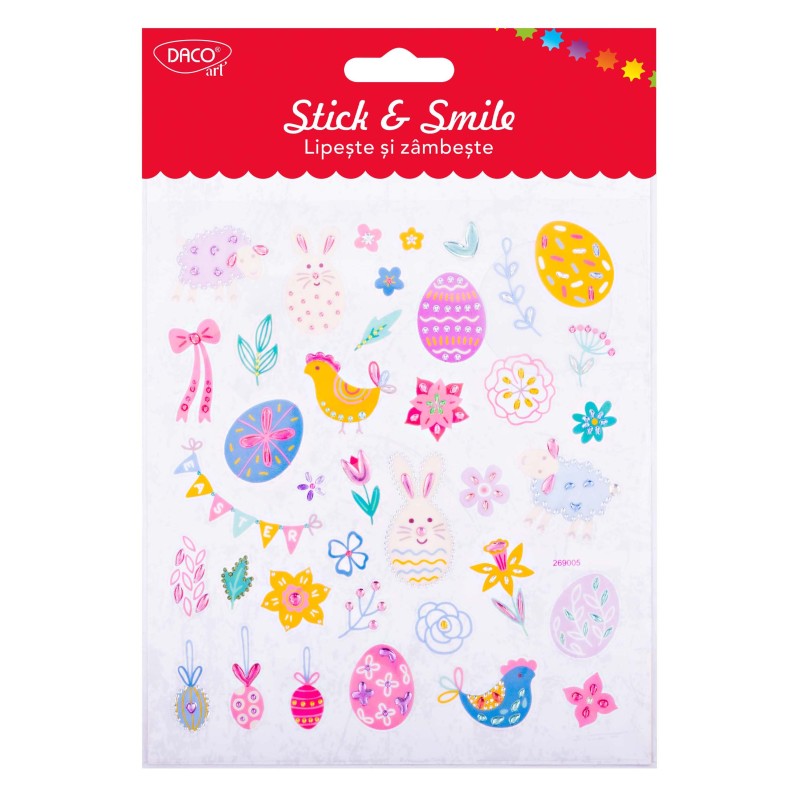 Daco Easter Stick & Smile Stickers x1sheet