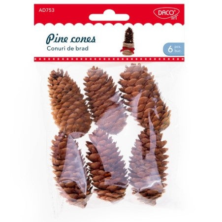 Daco Pine Cones A Pack Of 6pcs AD753