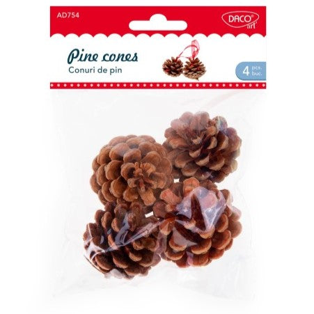 Daco Pine Cones A Pack Of 4pcs AD754