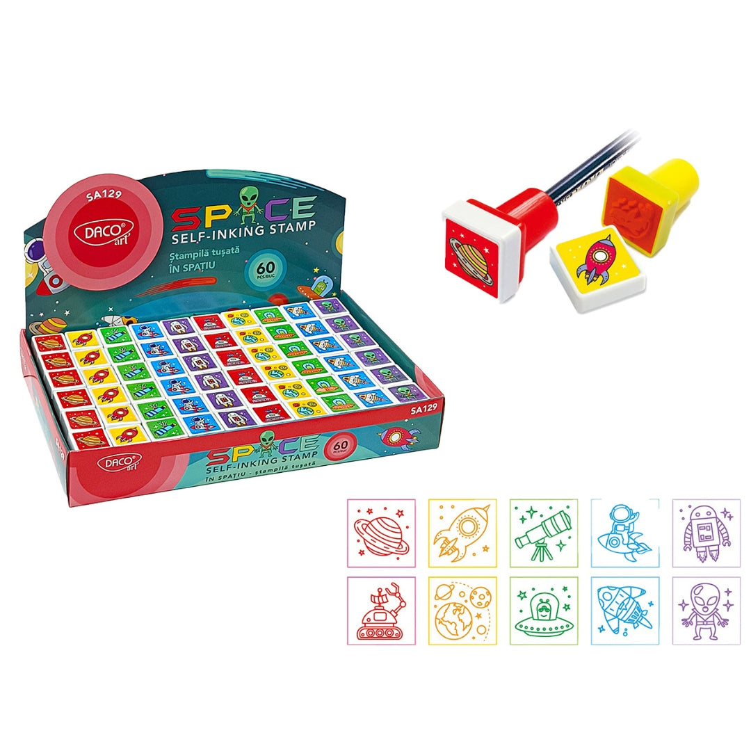 Daco Self-Inking Stamp - Space x 1pc Assortment