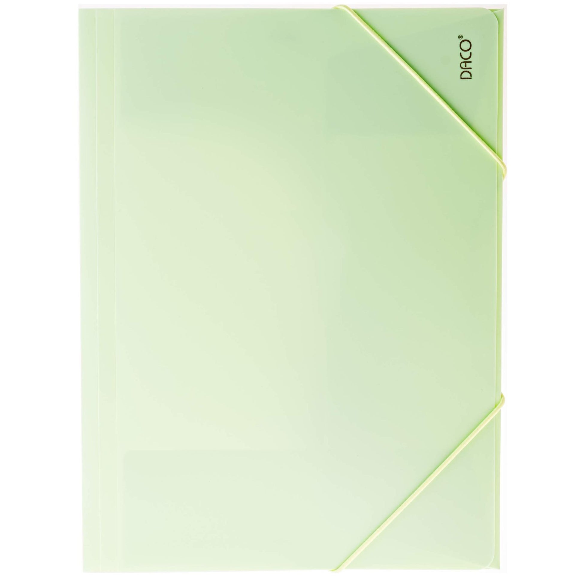 A4 Daco Elastic Folder 31 x 24.5cm - Pastel Green
