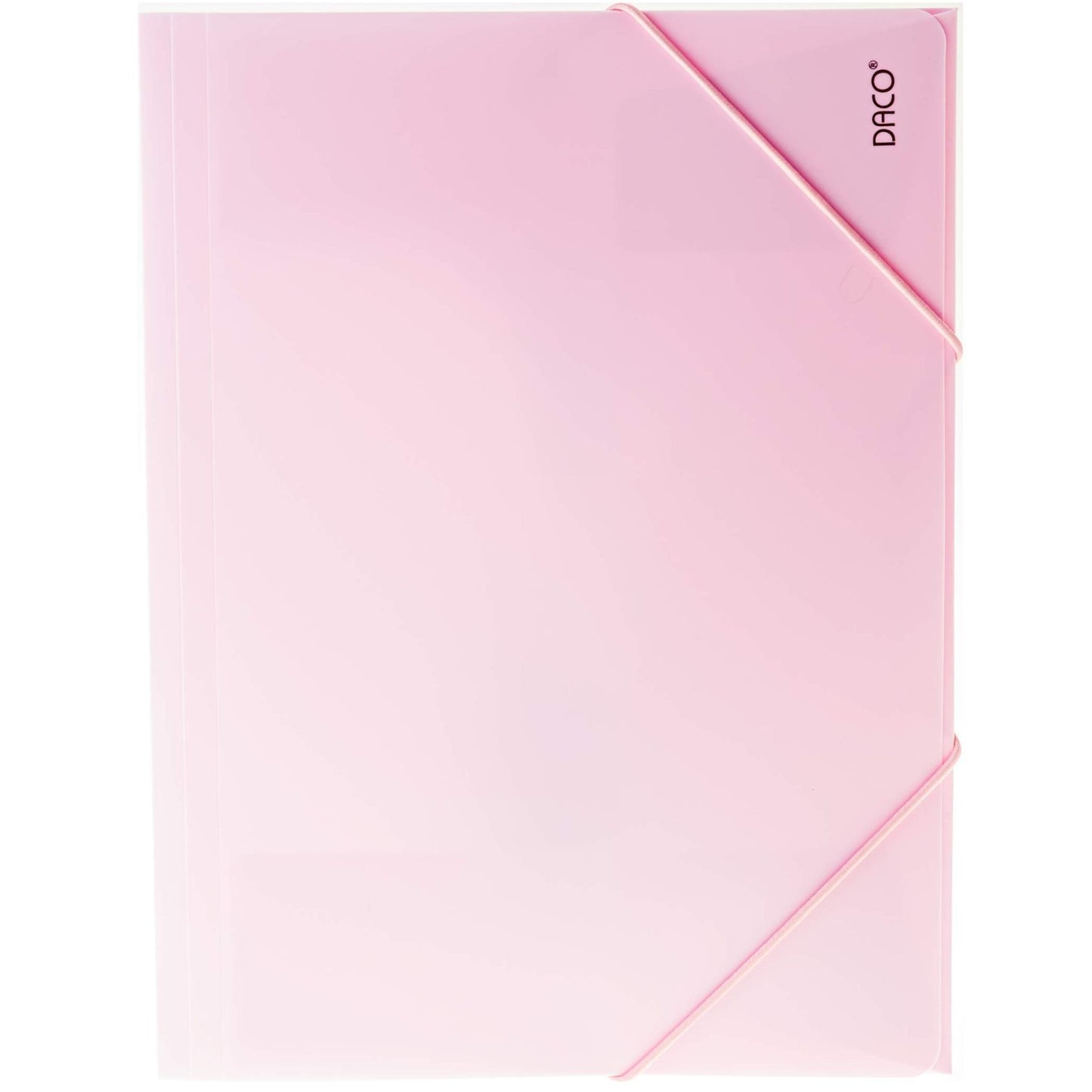 A4 Daco Elastic Folder 31 x 24.5cm - Pastel Pink