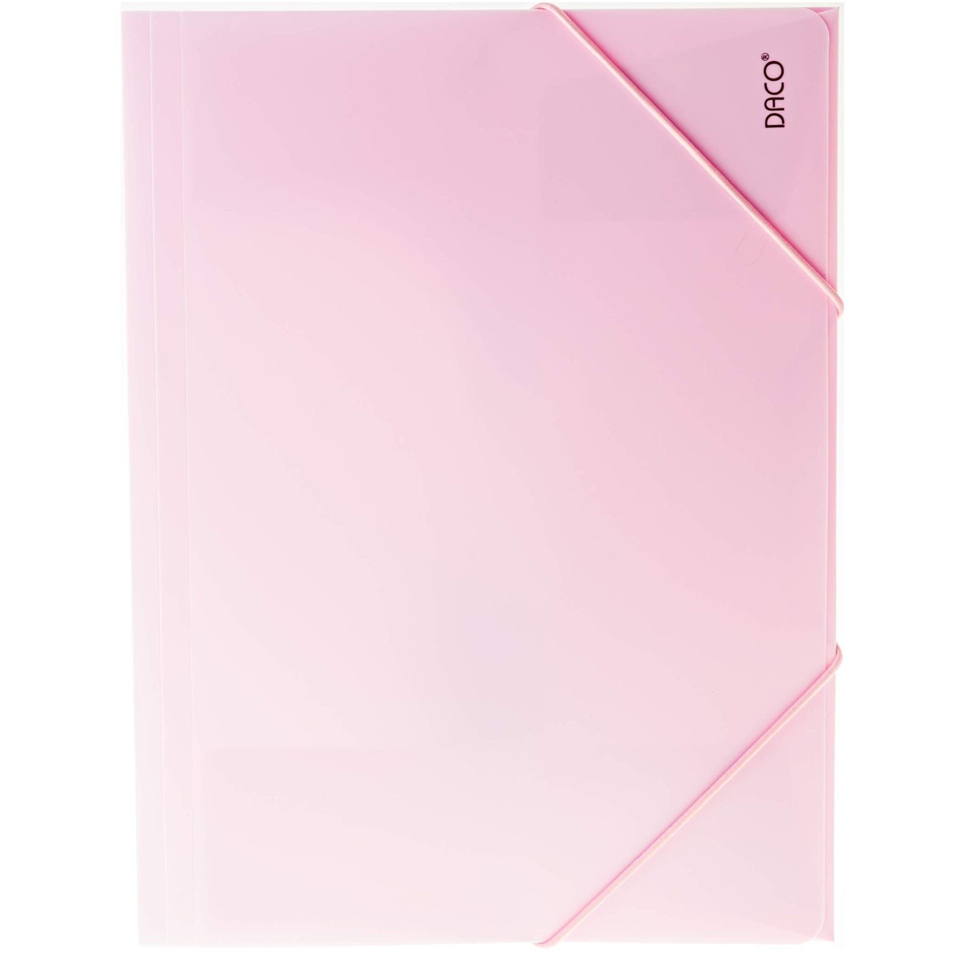 A4 Daco Elastic Folder 31 x 24.5cm - Pastel Pink