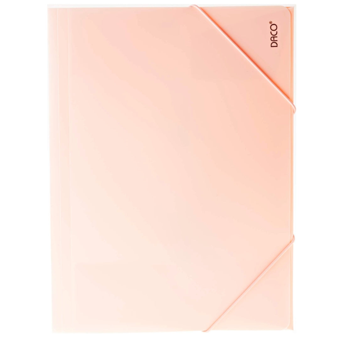 A4 Daco Elastic Folder 31 x 24.5cm - Morandi Nude