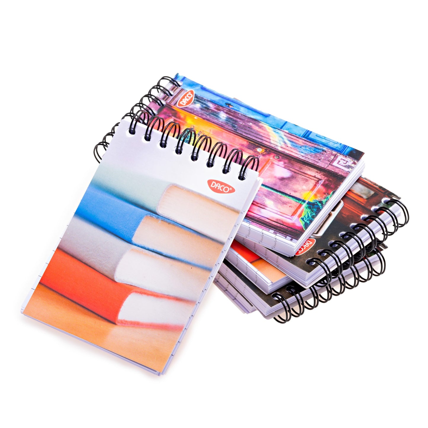 A6 Daco Side-Spiral Notebook 80pgs x 1pc Assortment