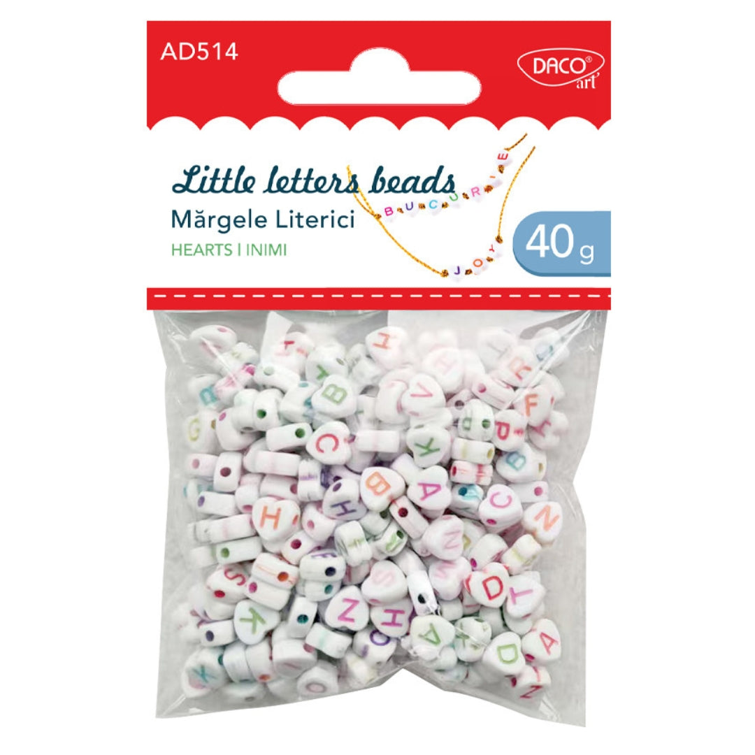 Daco Little Letters Beads A Pack Of 40gr