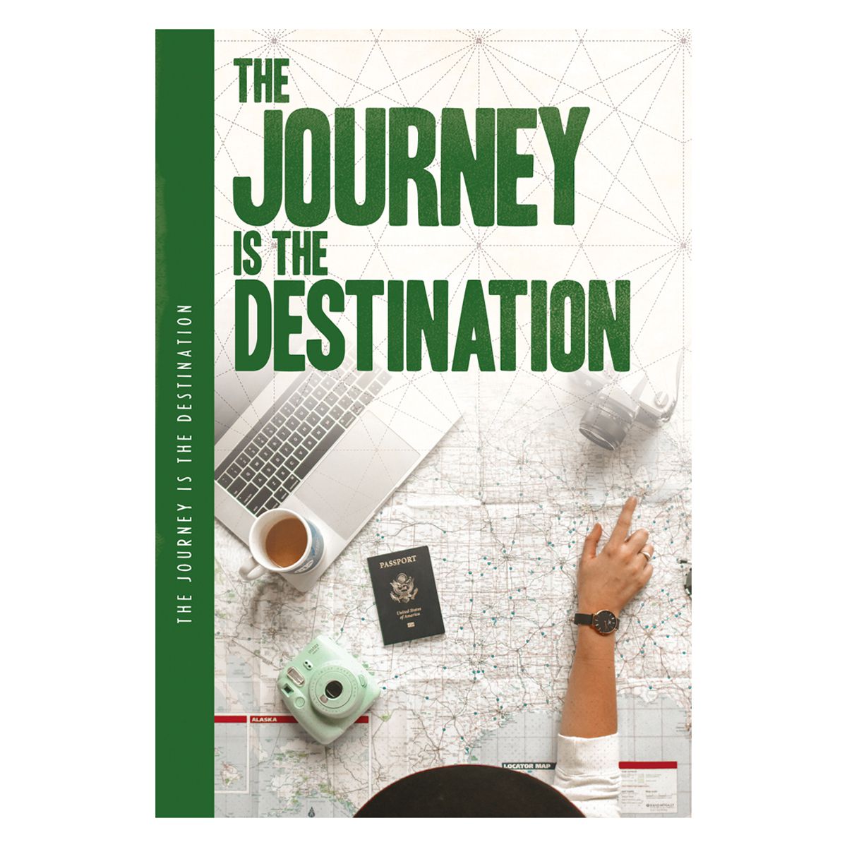 A5 Notes'N'Quotes XL Notebook - The Journey Is The Destination