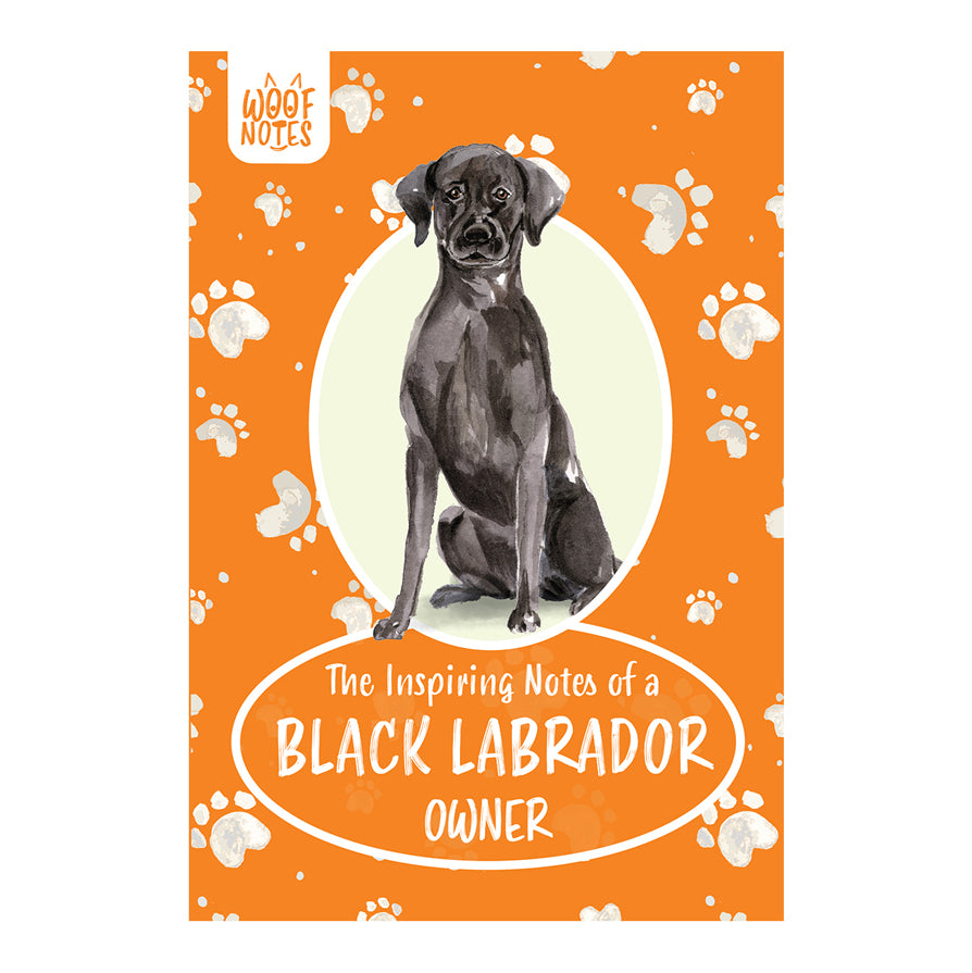 A5 Woof Notes Notebook - Black Labrador