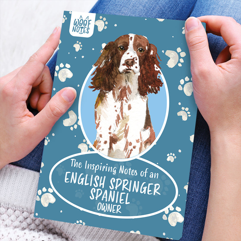 A5 Woof Notes Notebook - English Springer Spaniel