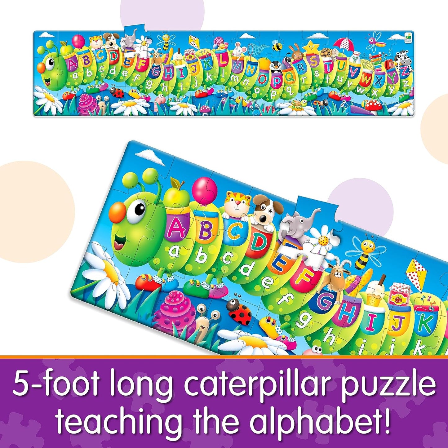 Long & Tall Puzzle - ABC Caterpillar +3-6y