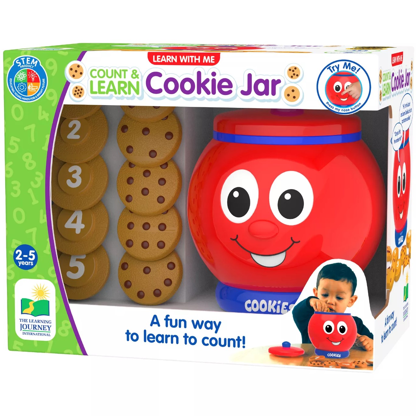 The Learning Journey Count & Learn Cookie Jar 2-5y