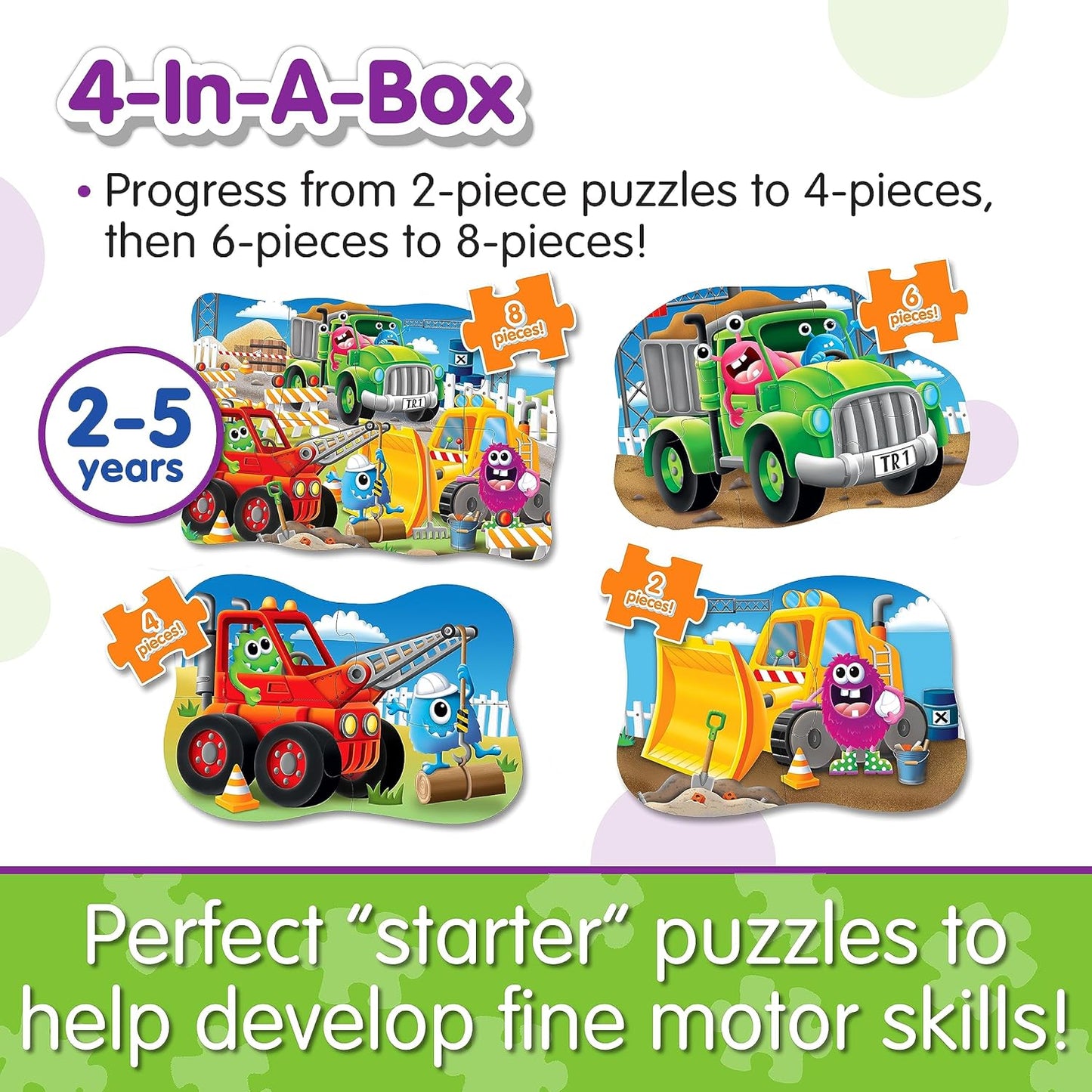 My First Puzzle 4 In A Box - Monster Truck +2-5y