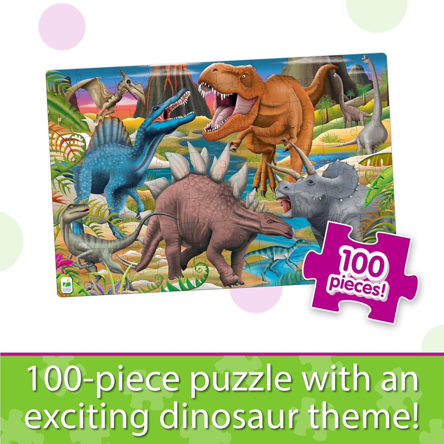 Puzzle Doubles! Glow in the Dark - Dino +3-6y