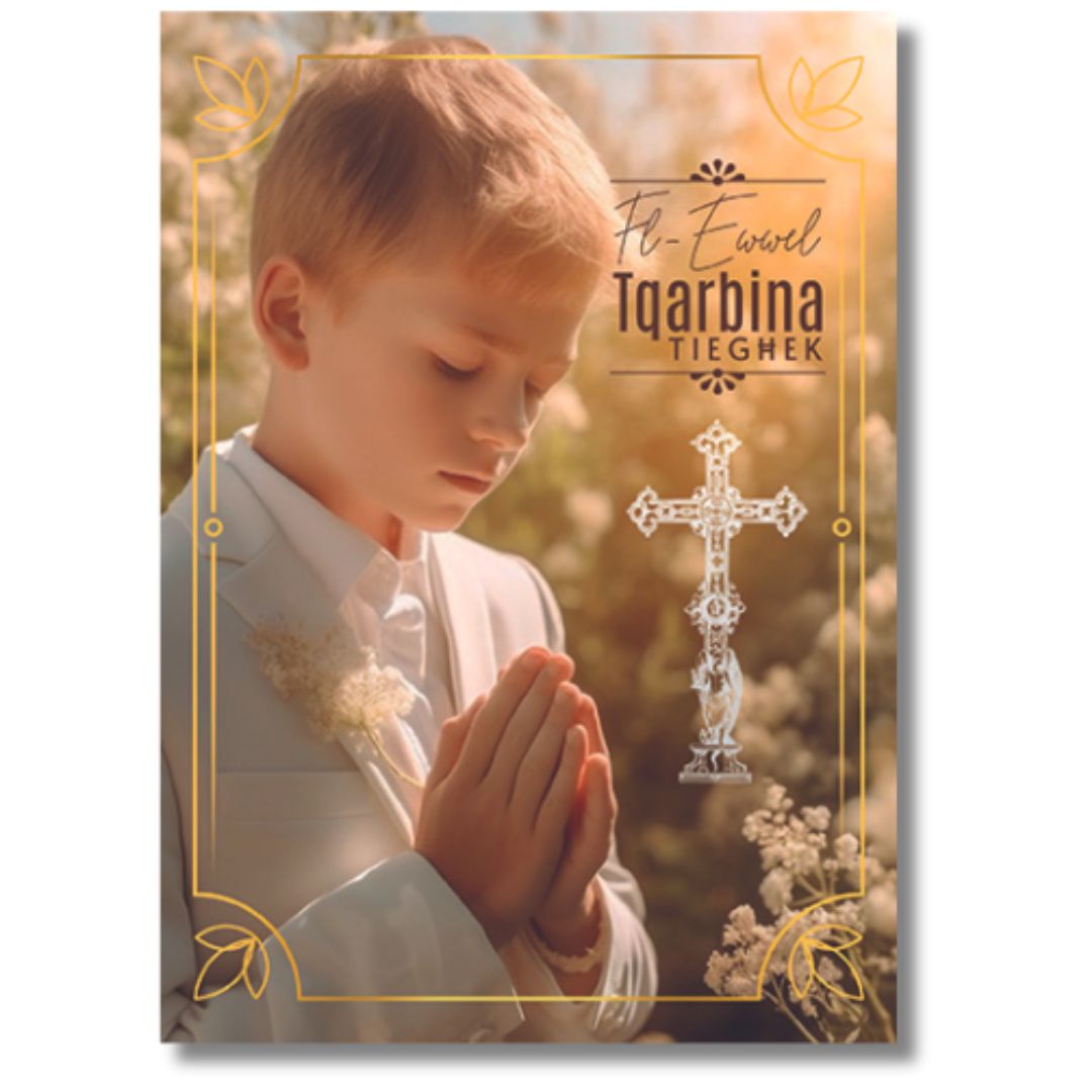 Fl-Ewwel Tqarbina Tieghek (Holy Communion) Greeting Card