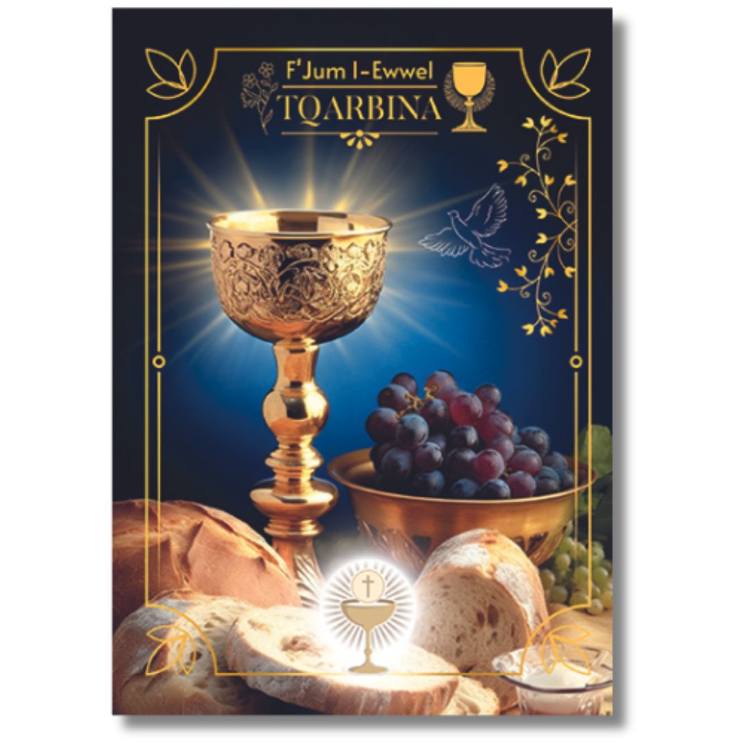 F'Jum L-Ewwel Tqarbina (Holy Communion) Greeting Card