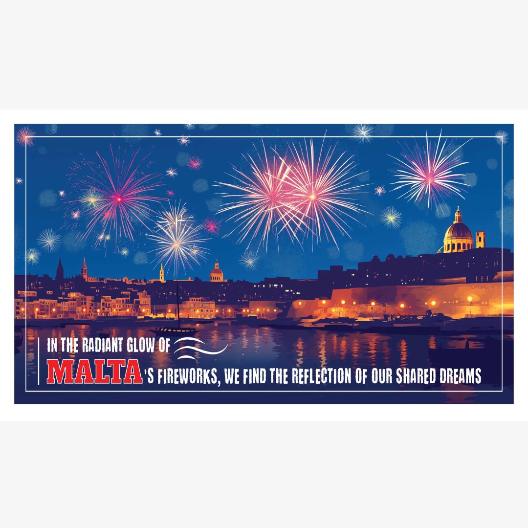 Malta Wooden Hanging Plaques Fireworks