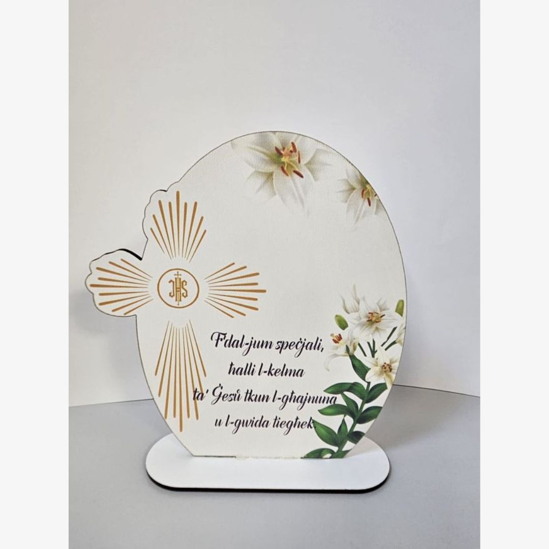 White Wooden Plaque Specjali