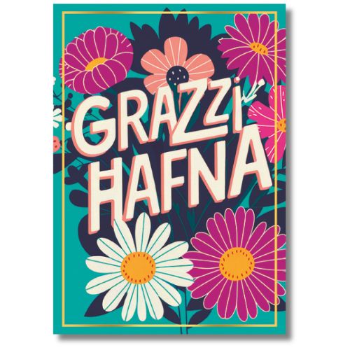 Grazzi Hafna - Greeting Card