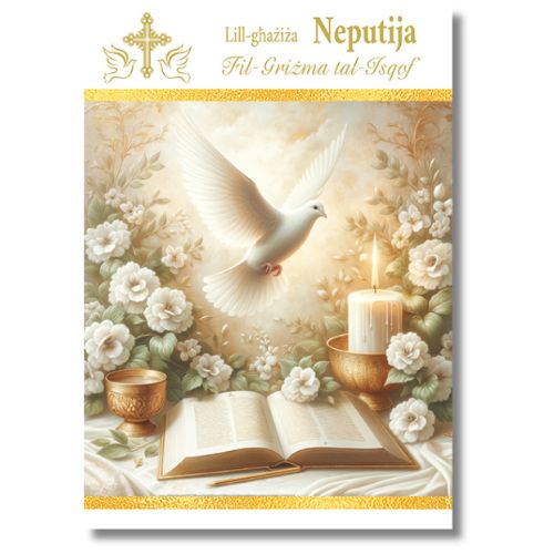 Lill-Għaziza Neputija Fil-Grizma Tal-Isqof - Greeting Card