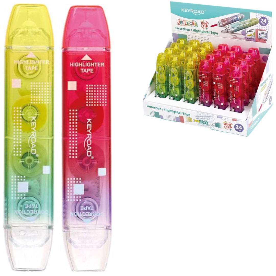 Keyroad Correction / Highlighter Tape - Jelly Gel x 1pc Assortment