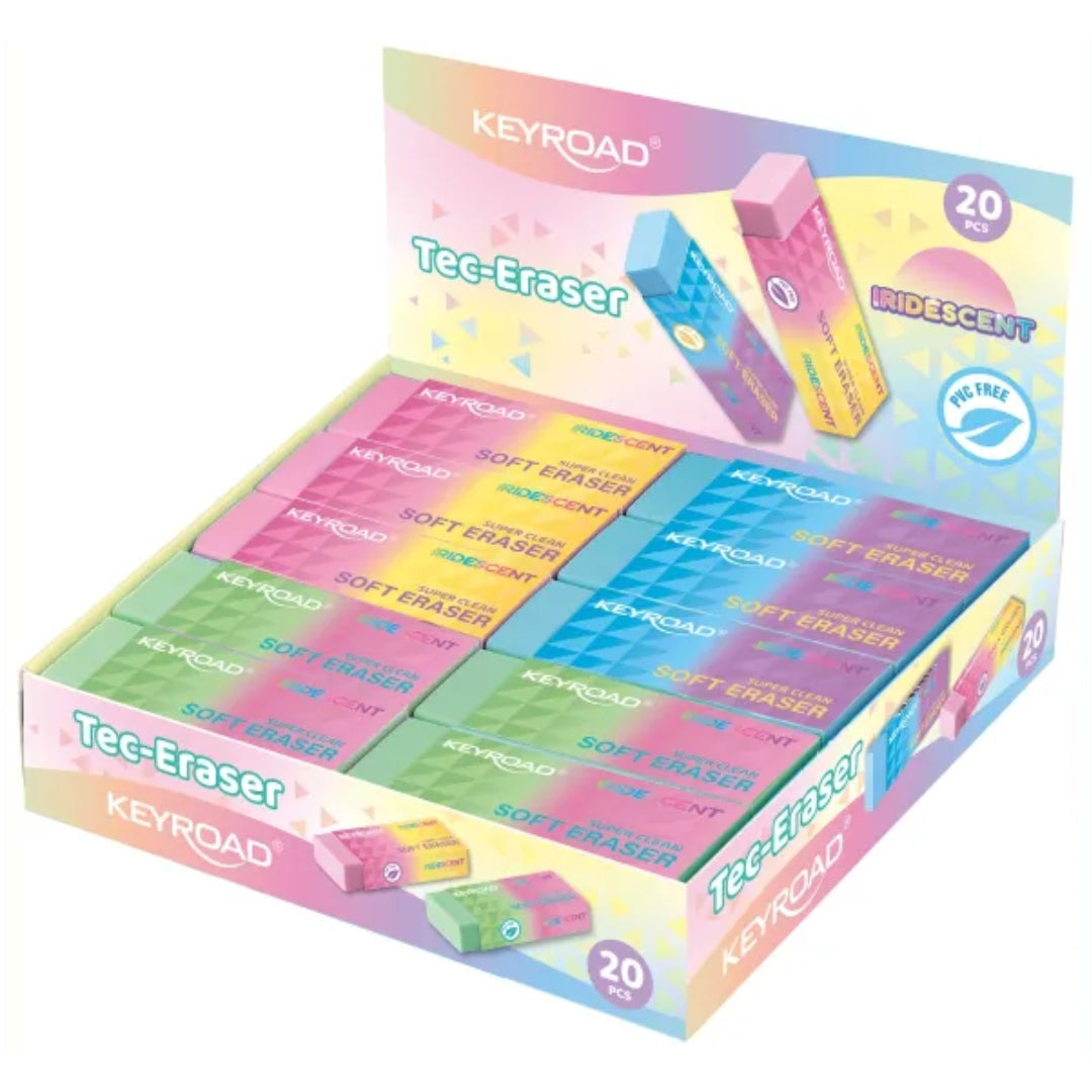 Keyroad Tec-Eraser - Iridescent x 1pc Assortment