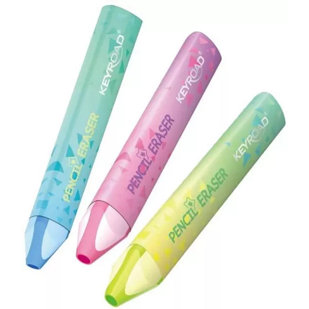 Keyroad Triangular Eraser - Stick x 1pc Assortment