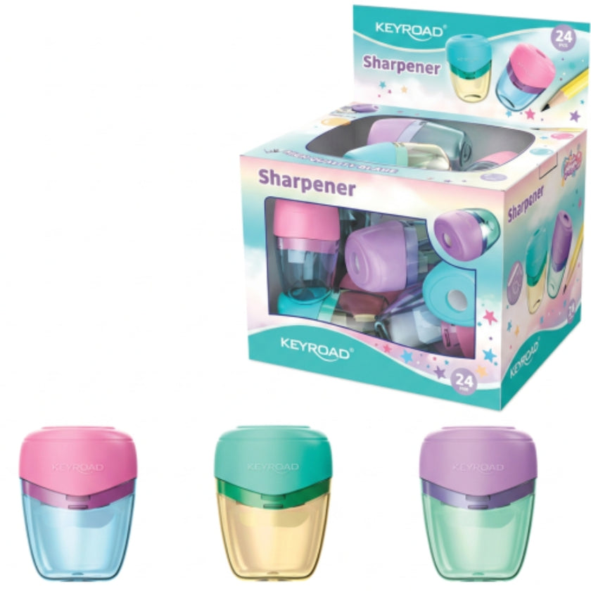 Keyroad Single-Hole Sharpener - Bread Pastel x 1pc Assortment