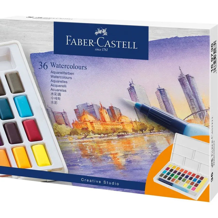 Faber-Castell Watercolours A Set Of 36pcs