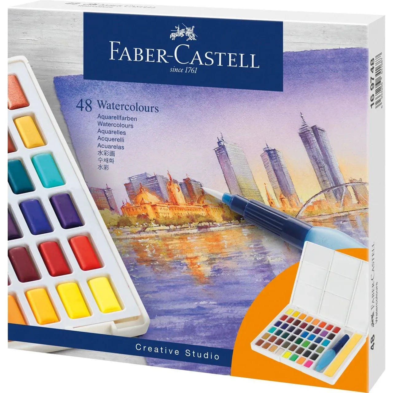 Faber-Castell Watercolours A Set Of 48pcs
