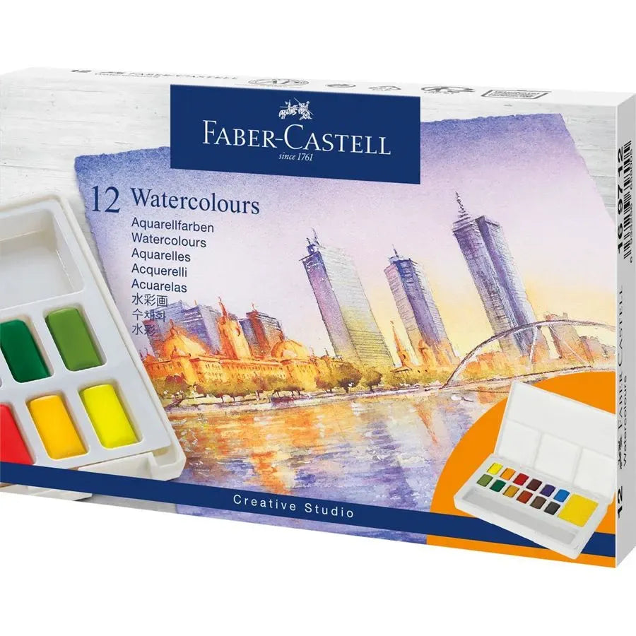 Faber-Castell Watercolours A Set Of 12pcs