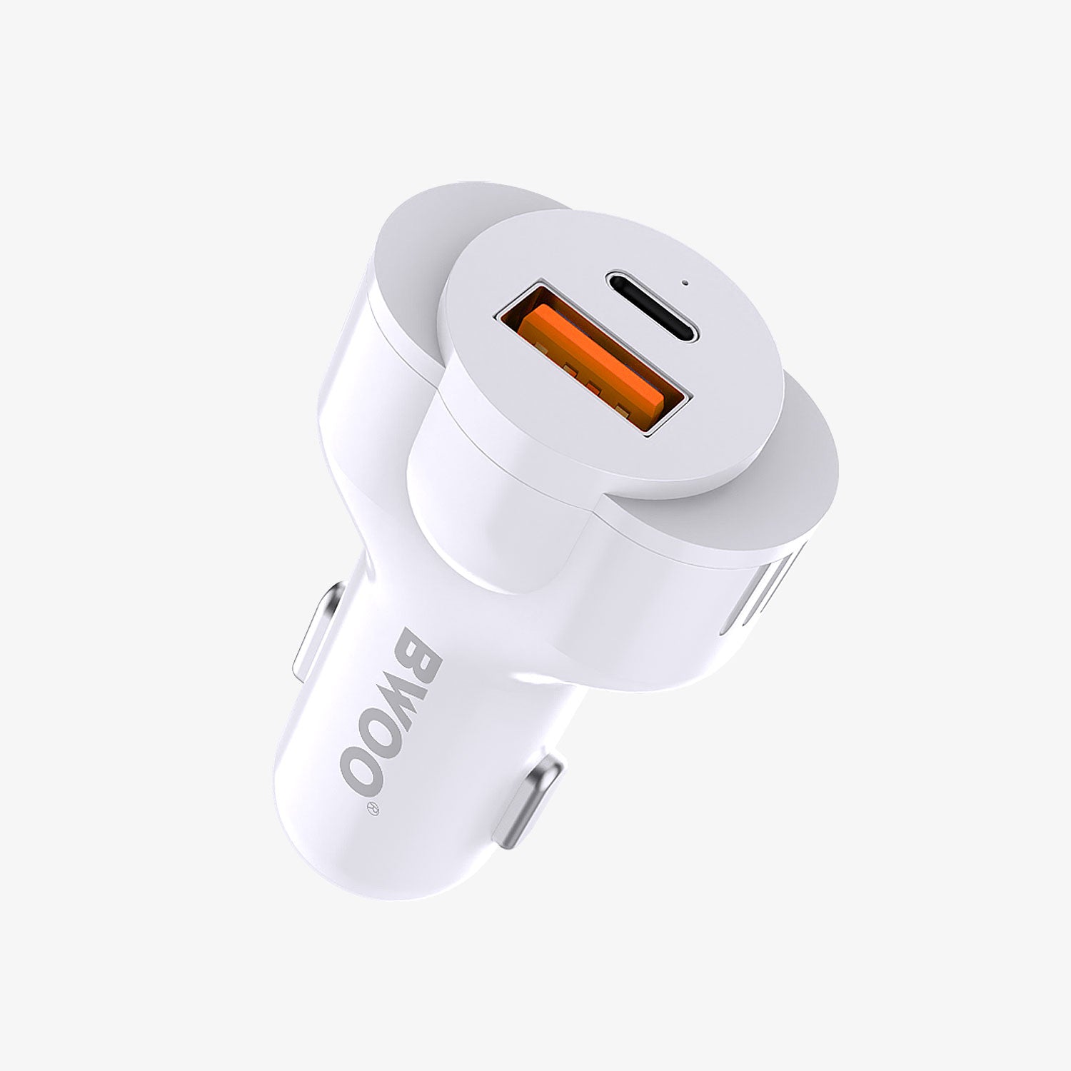 Bwoo 30W 2 in 1 Fast Charging Small Car Charger